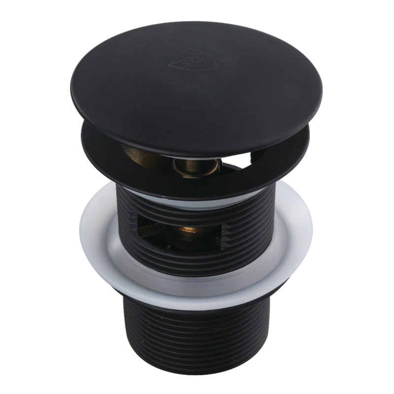 Chaussure de vidange de baignoire Kingston, Noir mat