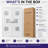 Solid French Double Doors Opaque Glass Sete 6933 White Silk Wood Solid Panel Frame Closet Bedroom Modern Doors 48" x 84" (2* 24x84)-58145213