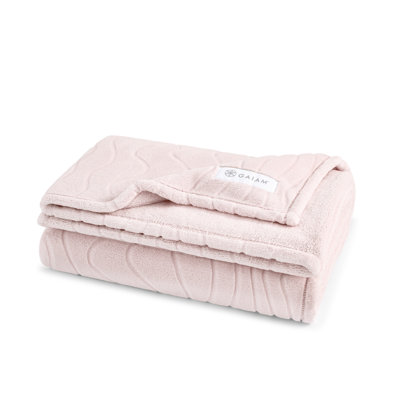 GAIAM Velvetloft 100% Polyester Throw Blanket