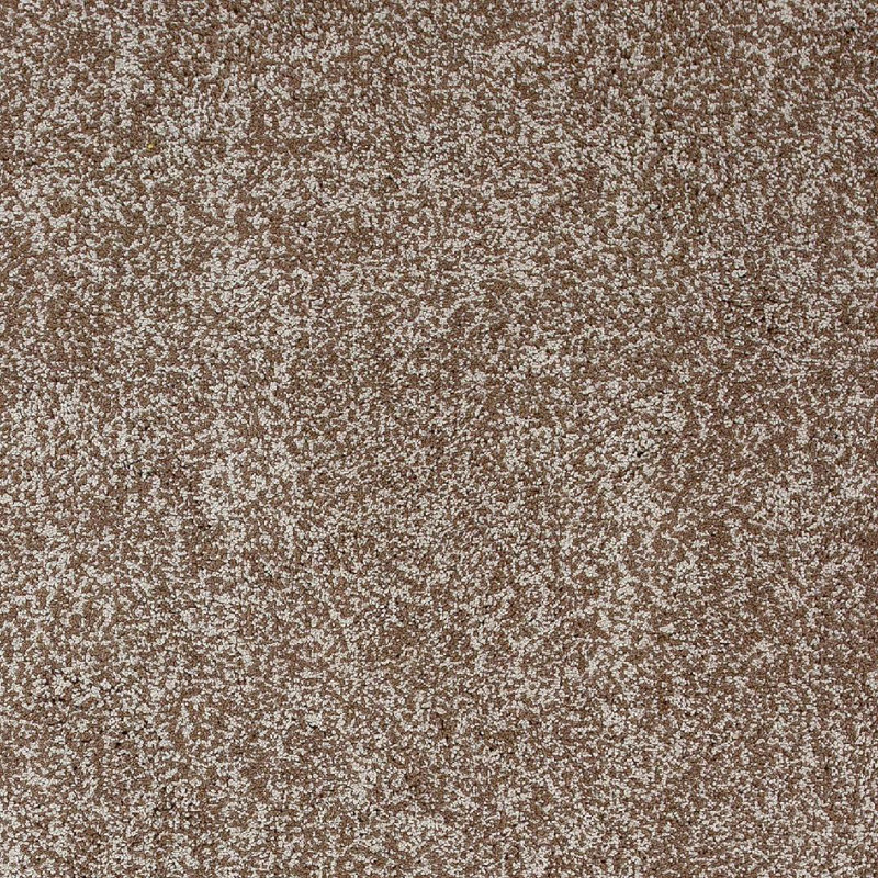 Tapis brun uni en polyester uni tissé à la main 7 pi 6 po x 9 pi 6 po