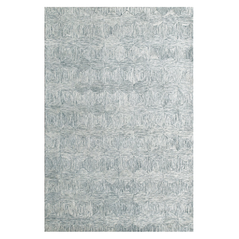 Tarrance Abstract Hand Tufted Wool Area Rug, Rectangle 7'9" x 9'9"