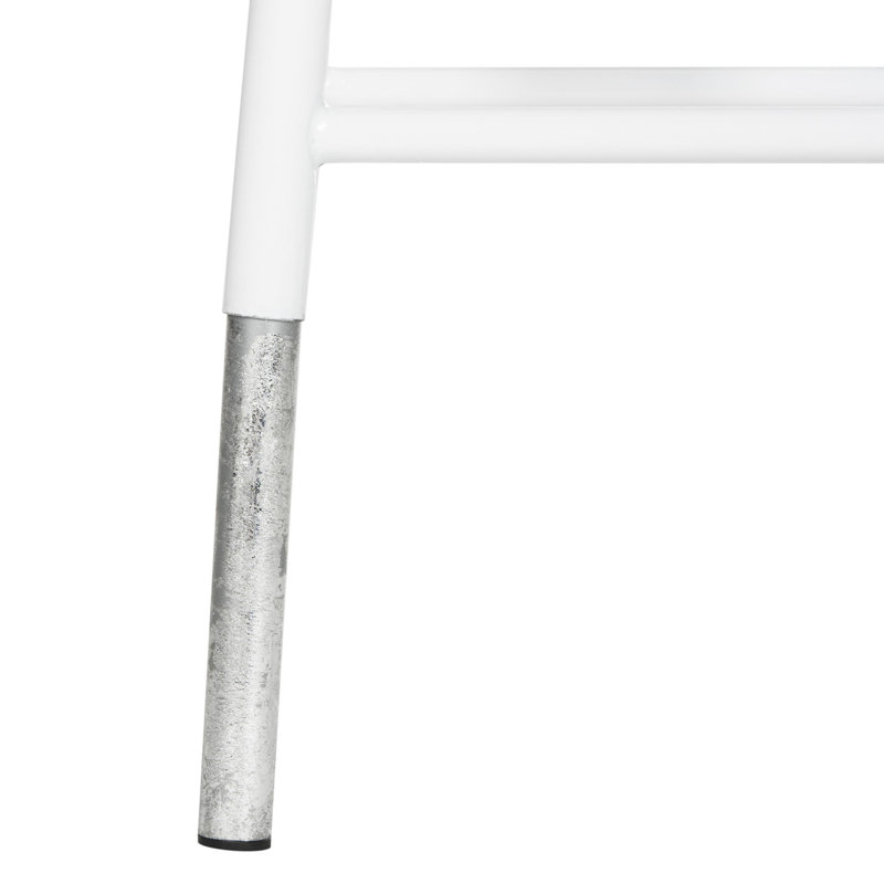 Simonds Counter Stool with Metal Frame, White