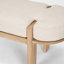 Banc en tissu orme foncé Karina-98239992