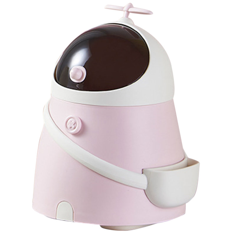 Trash Can Mini Trash Can Astronaut Spaceman Cute Waste Garbage Can Countertop Trash Can