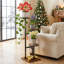 Support à plantes à 3 niveaux pour plantes d'intérieur, support à fleurs en coin rétro avec design multicouche pour le salon, tablette à plantes robuste à plusieurs niveaux pour plantes multiples