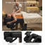 Table de massage électrique pour la grossesse et la maternité, lit de soin du visage multifonction avec éclairage d'ambiance, lit de thérapie spa avec appui-tête et accoudoirs, noir-1296490637
