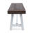  Outdoor Dining Bench, Acacia Wood with Rustic Metal Finish Frame, Durable Bench for Garden, Porch, and Backyard-1804248751