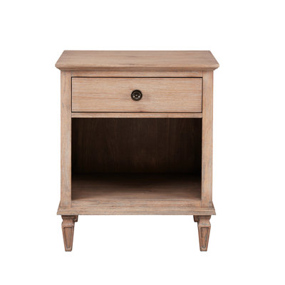 Contemporary Nightstand With Finish And Functional Space 29"h Pw Compositions