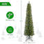 Arbre de Noël mince avec support en métal-117479284-117479287