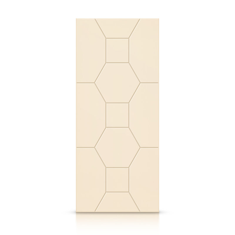 Porte standard à panneaux en bois, 42 po x 96 po, Beige