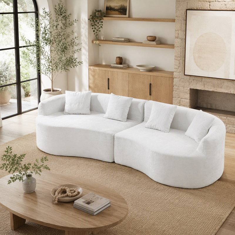 Upholstered 111.02 " Chenille Sectional