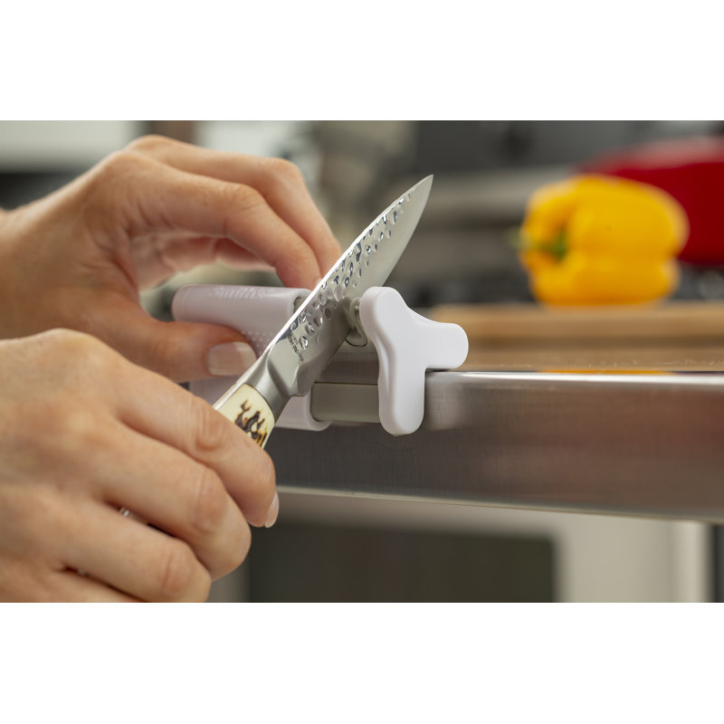 Smith's Mesa 2 Stages Manual Knife Sharpener, White