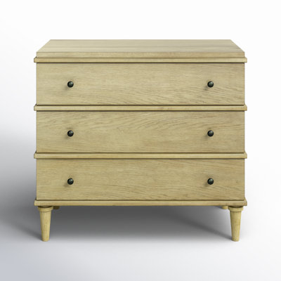 3 Drawer 18" W Solid Wood Dresser