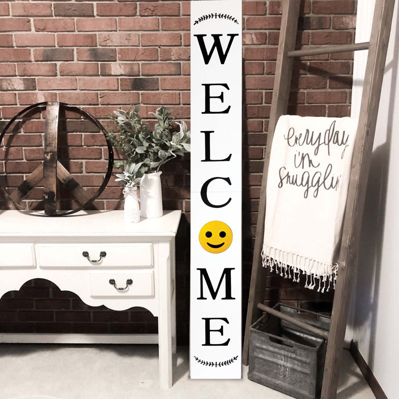 Kristabel Wood Text & Numbers Wall Decor, White