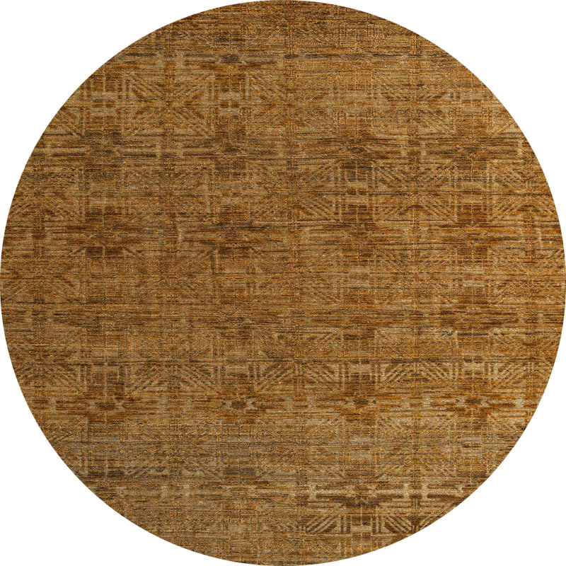 Abstract Indoor Rug, Round 4'