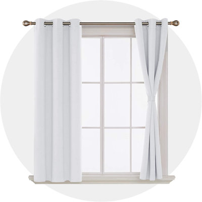 Bix Solid Blackout Thermal Grommet Curtain Panels