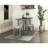Counter Height Industrial Dining Table with Light Gray Finish