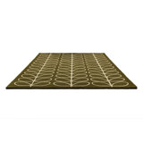 Hand Tufted Wool Abstract Area Rug in Olive