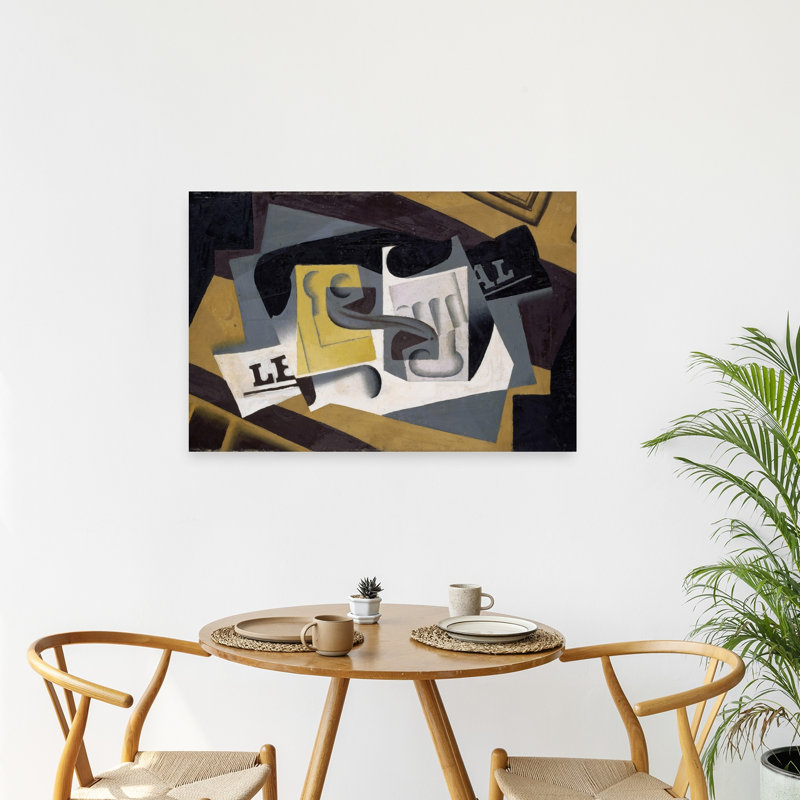 Et journal, 1917 Impression d'art mural abstrait contemporain, 24" H x 36" W