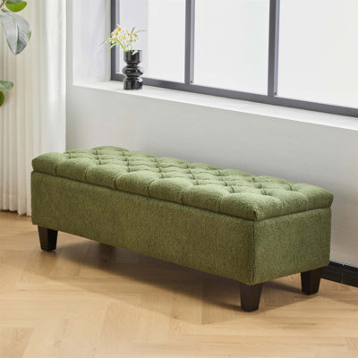 Élégant banc avec repose-pieds Boucle