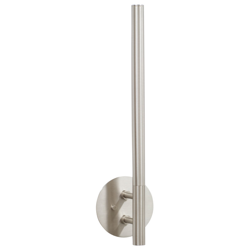 Slim Line 1 - Light LED Armed Sconce, Satin Nickel