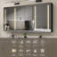 Pharmacie Crissy 60 W 30 H avec miroir 8 tablettes