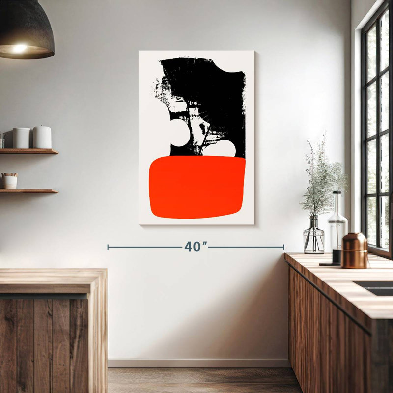 Avery Abstracta Orange, 39" H x 26" W