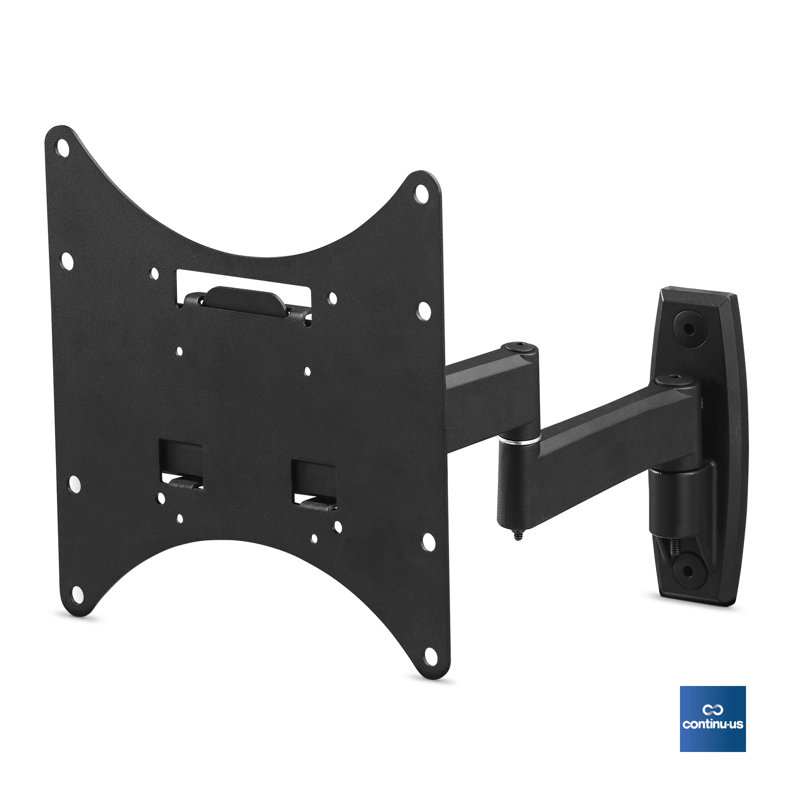 Black Adjustable Wall and Ceiling TV Mount for 50" Screens