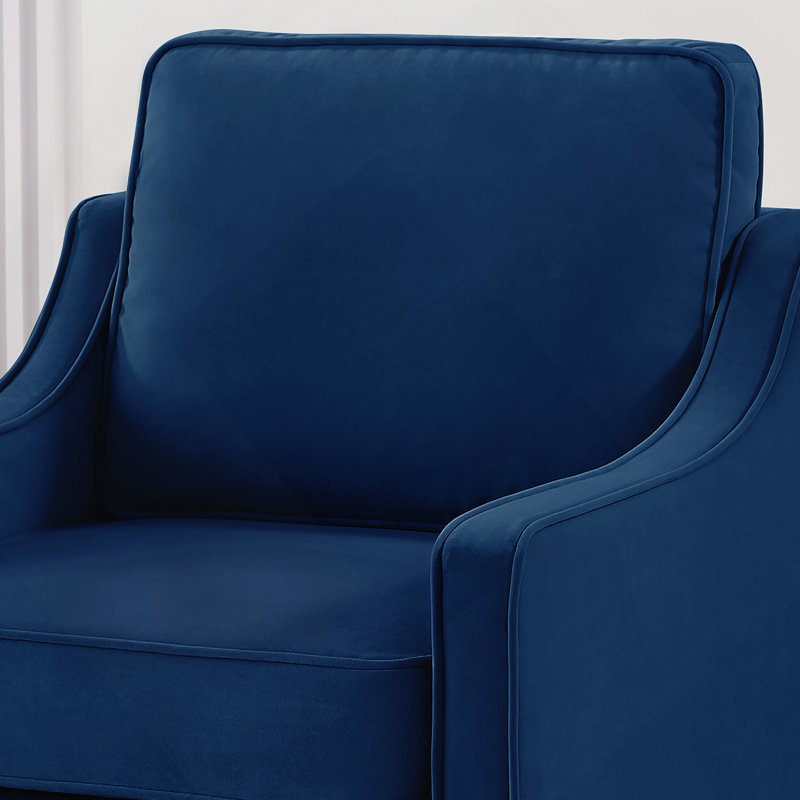 Fauteuil moderne, fauteuil simple de salon, Marine