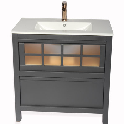 Ensemble de meuble-lavabo simple 40 po Maryjayne