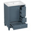 Meuble-lavabo autoportant de 24 po avec lavabo, tiroirs et tablettes en céramique Hutton-232024914