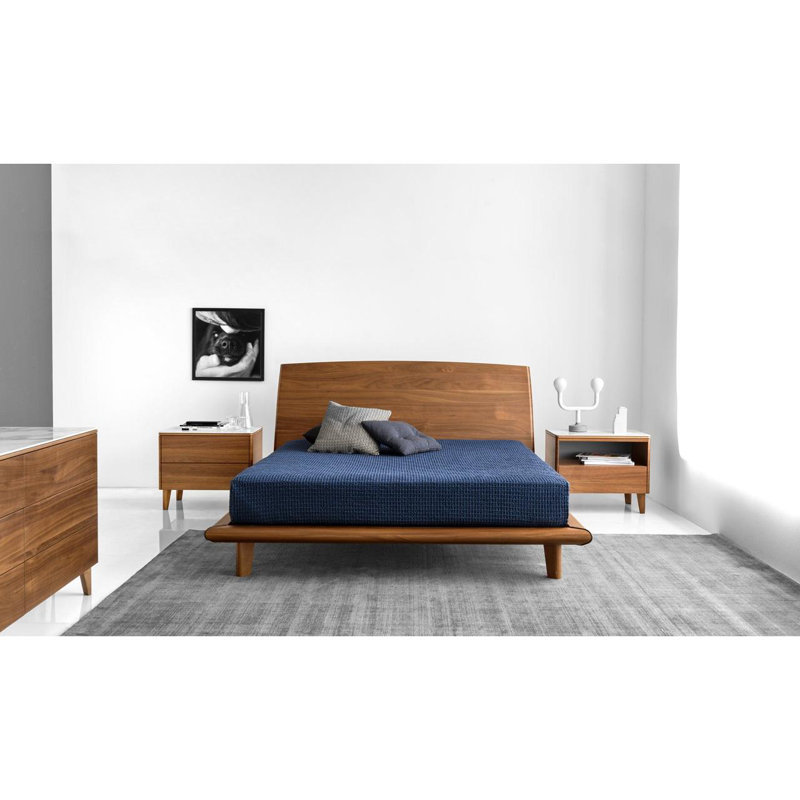 Platform Bed, Queen, Walnut