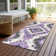Machine Washable Indoor/Outdoor Xhevrie Purple Rug