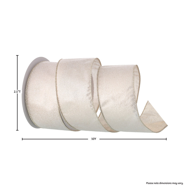 Ruban de satin de sucre métallique scintillant