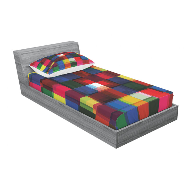 Ensemble de draps en demi-teinte, Ensemble de draps pour lit simple TG avec drap-hou