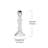 6 Piece Glass Tabletop Candlestick Set-405967535