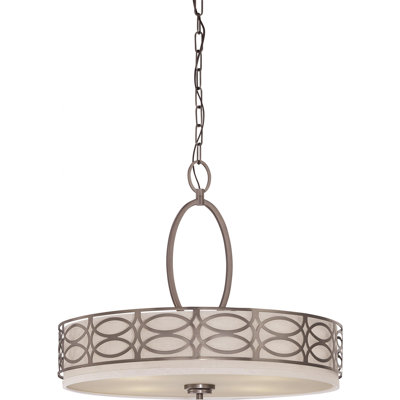 Luminaire suspendu tambour 4 lumières Washington Mews