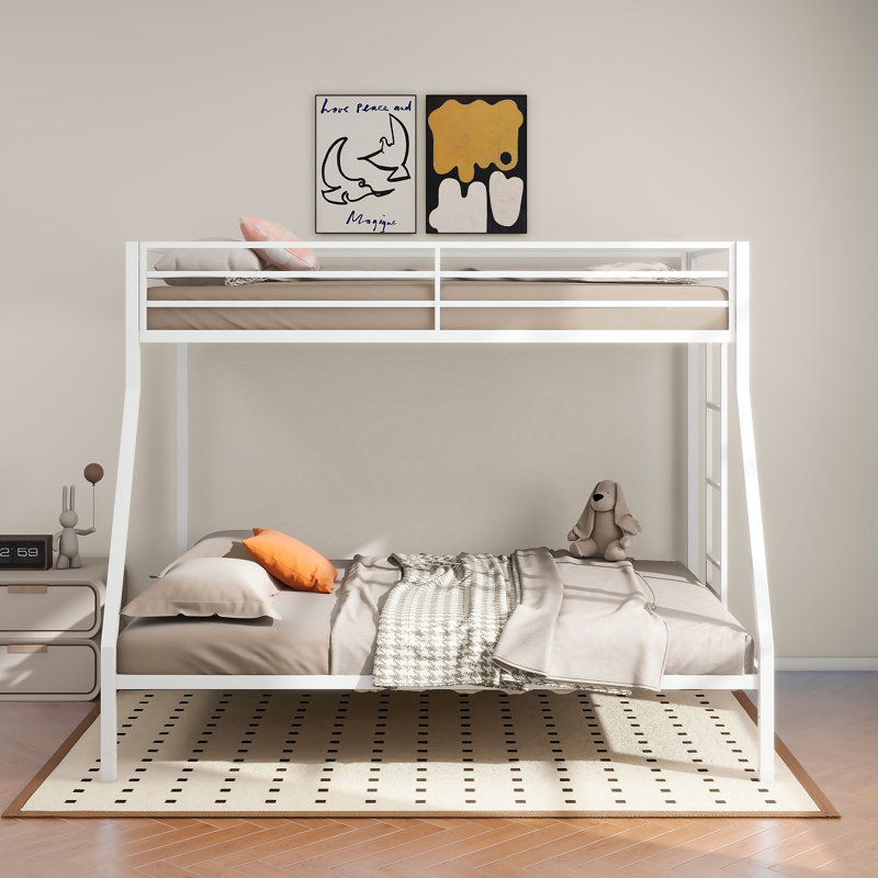 Jaydon Twin Over Full Bunk Bed, Twin Over Full, White