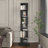 6 Tier Rotating Bookshelf, Floor Rack Simple Bookcase  With Acrylic Plate Student Multi-Function Creative Bookshelf For Living Room With Anti-Toppling Base-853502569-853502566