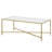 Henley 48" Glass and Steel Coffee Table-975230780