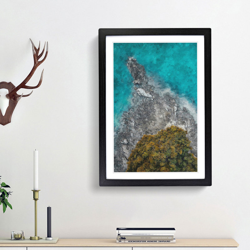 Pulau Rebak Kechil In Langkawi - Single Picture Frame Print on MDF, 33cm H x 24cm W x 2cm D, Black Framed