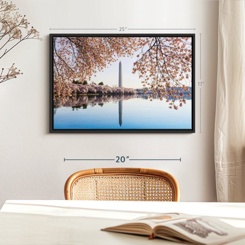 Architecture " Washington DC Spring Wall Art " Print, 17" H x 25" W