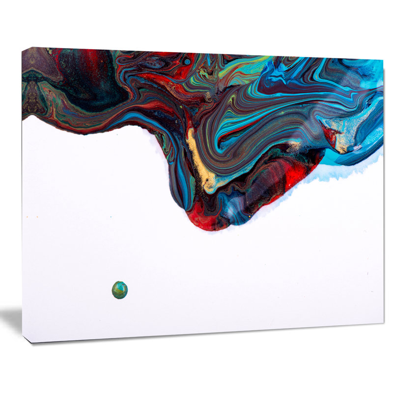 « multi color », mélange abstrait de peinture à l’acrylique, impression sur toile tendue, H 30 po x l 40 po x P 1 po