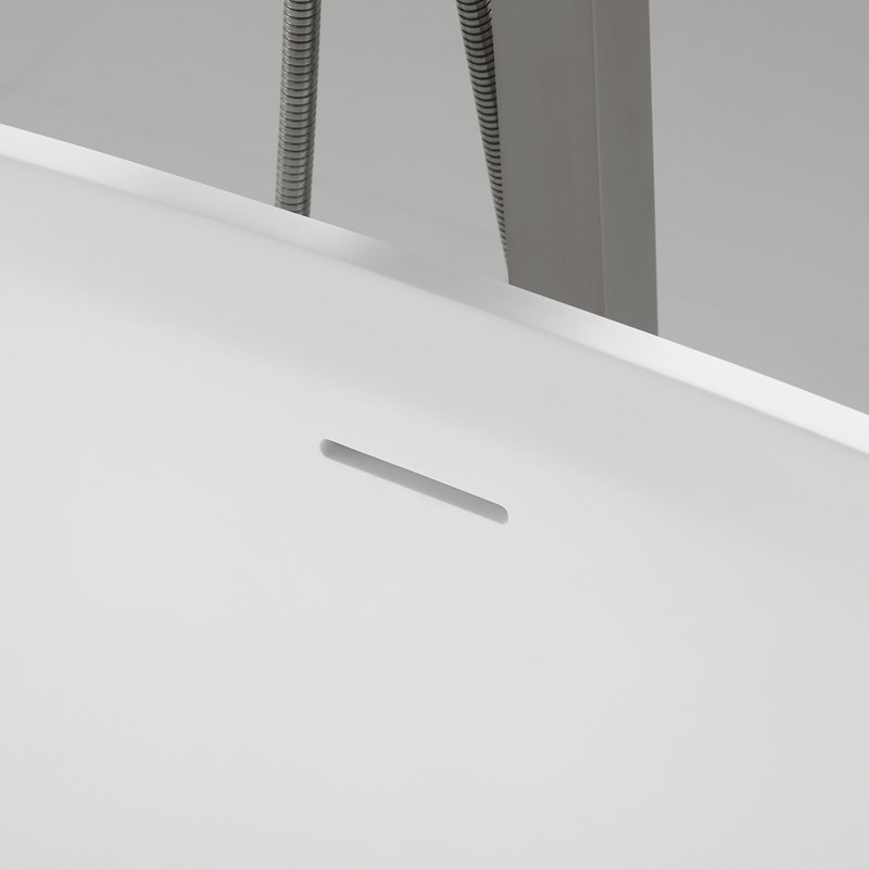 Mossen X 28,3 po Baignoire autoportante en blanc mat