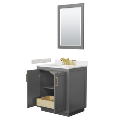 Miranda 30" Freestanding Single Bathroom Vanity with Cultured Marble Top