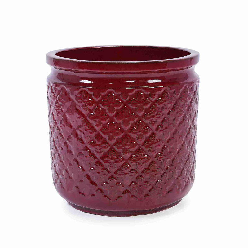 High quality ceramic flowerpot, Bean Paste Red