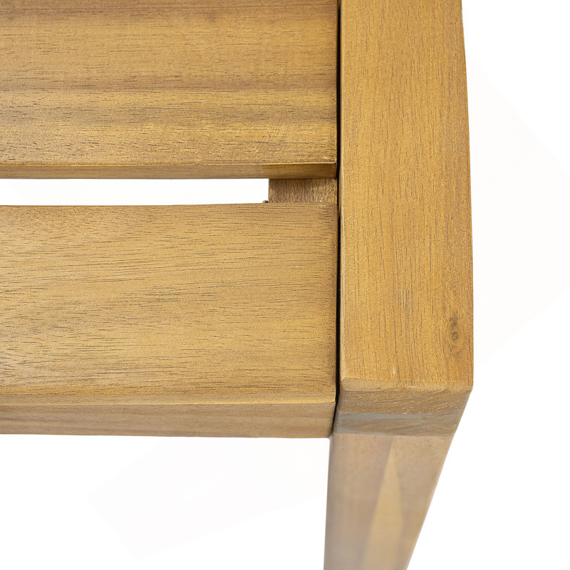 Ensemble de 2 chaises de salle à manger d'extérieur, chaise d'appoint en bois pour patio