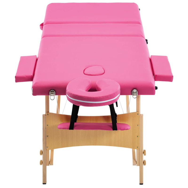 75.2'' Rectangular Adjustable Folding Table, Rose