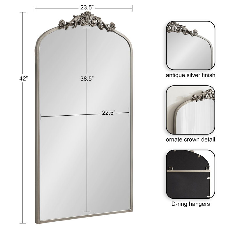 Arendahl Silver Full Length Rectangular Wall Mirror