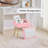 Tabouret de coiffeuse en fausse fourrure avec rangement et repose-pieds en métal doré Repose-pieds Repose-pieds Multifonctionnel-2139963257